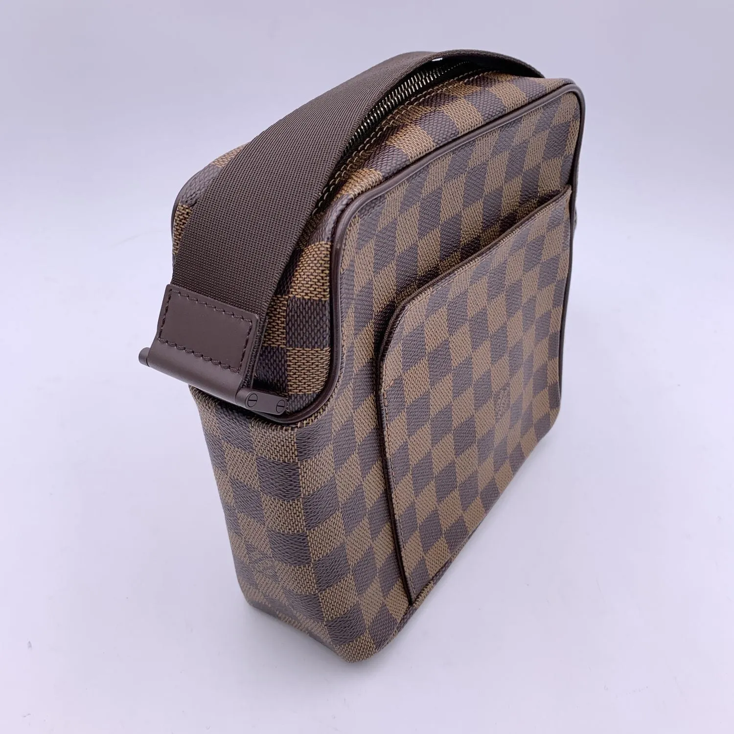Trendy Inspired Louis Vuitton Damier Ebene Canvas Olav Pm Messenger Bag N41442