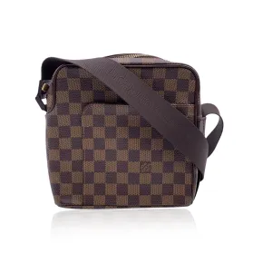 Trendy Inspired Louis Vuitton Damier Ebene Canvas Olav Pm Messenger Bag N41442