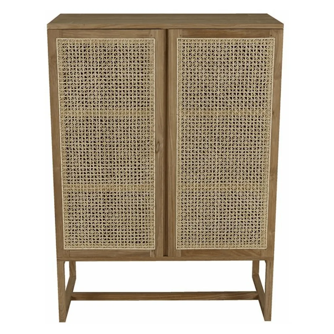 Willow Woven Storage Unit | Teak