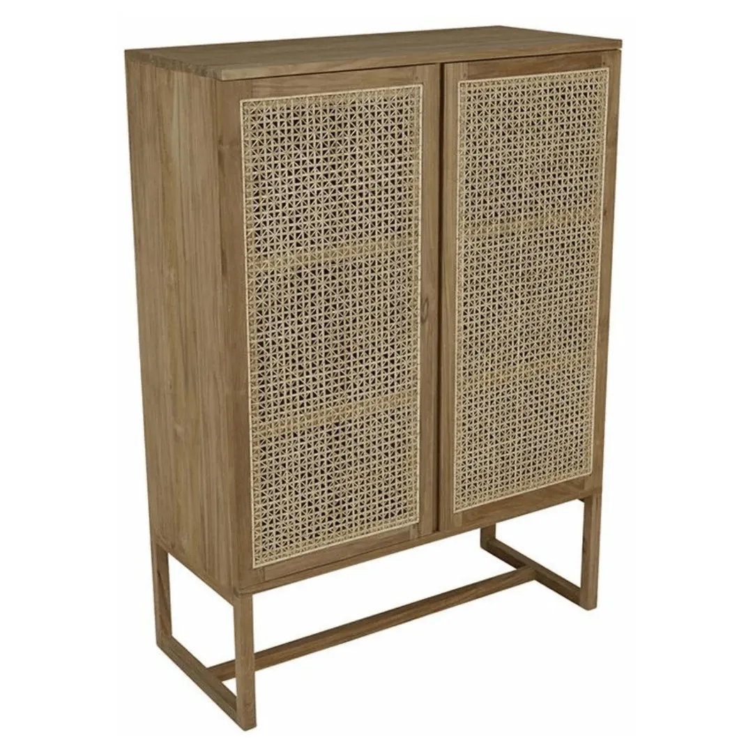 Willow Woven Storage Unit | Teak