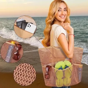 Women’s Multi-Pocket Beach Bag