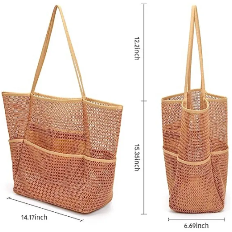 Women’s Multi-Pocket Beach Bag