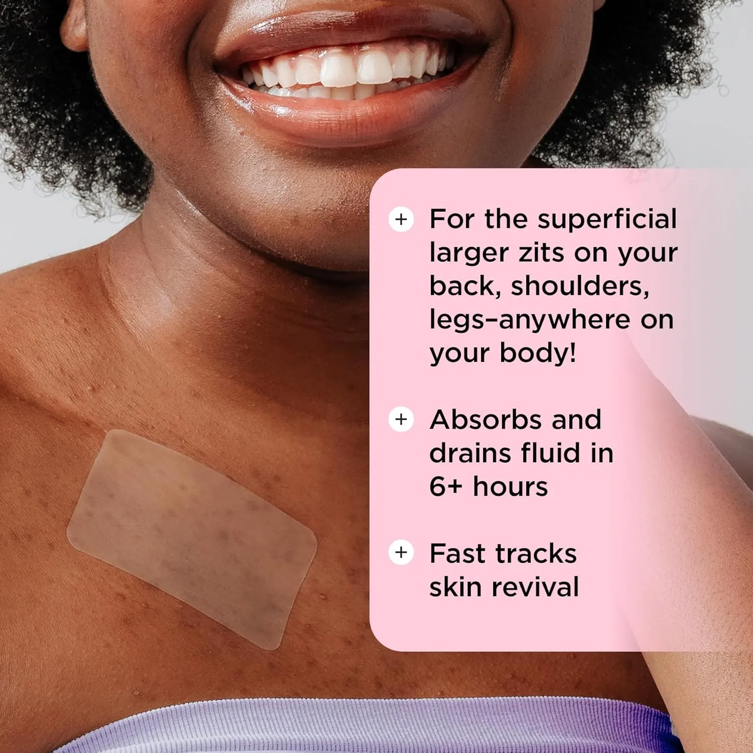 ZitSticka Pimple Patches for Face and Body, Hydrocolloid Patches to Cover Zits & Blemishes, Acne Patches or Zit Spot Stickers, Body Blemish Patch (GOO GETTER BODY PATCH 9 Pack)